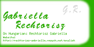 gabriella rechtorisz business card